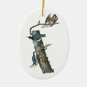 White-breasted Nuthatch van Audubon Keramisch Ornament (Voorkant)