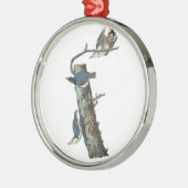 White-breasted Nuthatch van Audubon Metalen Ornament (Links)