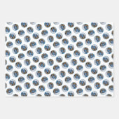 White-Breasted Nuthatch Vliegende Originele Foto Inpakpapier Vel (Voorkant 2)