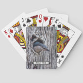 White Brested Nuthatch Pokerkaarten (Achterkant)