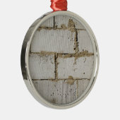 White Brick Metalen Ornament (Rechts)