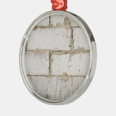 White Brick Metalen Ornament (Links)