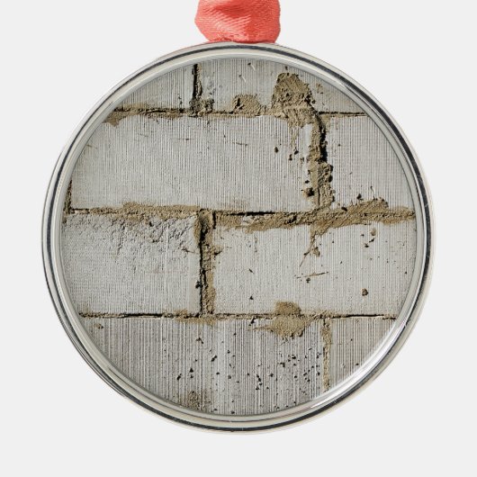 White Brick Metalen Ornament (Voorkant)