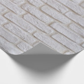 White Brick Texture Cadeaupapier (Hoek)