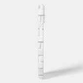 White Brick Texture iPhone Case Minimal Look (Achterkant / Rechts)