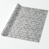 WHITE BRICK WALL CADEAUPAPIER (Uitgerold)