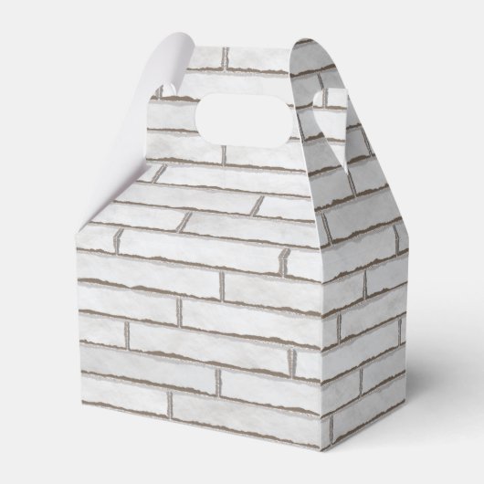 White Brick Wall patroon Bedankdoosjes (Achterkant)