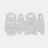 White Brick Wall patroon Bedankdoosjes (Uitgevouwen)