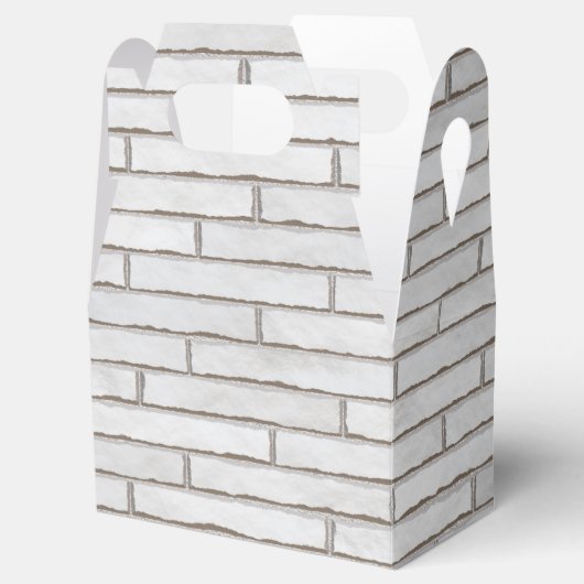 White Brick Wall patroon Bedankdoosjes (Geopend)