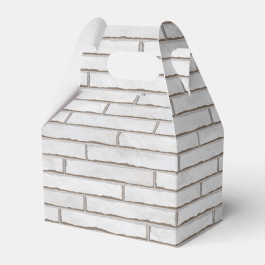 White Brick Wall patroon Bedankdoosjes (Voorkant Zijde)