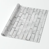 White Brick Wall patroon Cadeaupapier (Uitgerold)