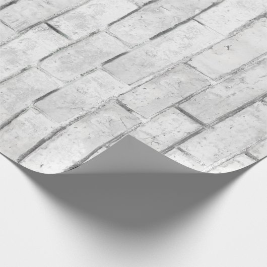 White Brick Wall patroon Cadeaupapier (Hoek)