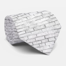 White Brick Wall patroon Stropdas