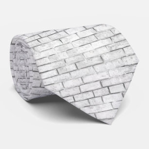 White Brick Wall patroon Stropdas