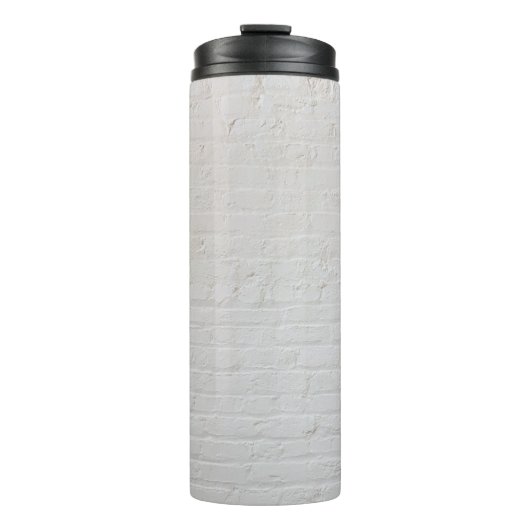 White brick wall thermosbeker (Voorkant)