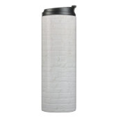 White brick wall thermosbeker (Gedraaid links)