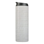 White brick wall thermosbeker (Geroteerd rechts)