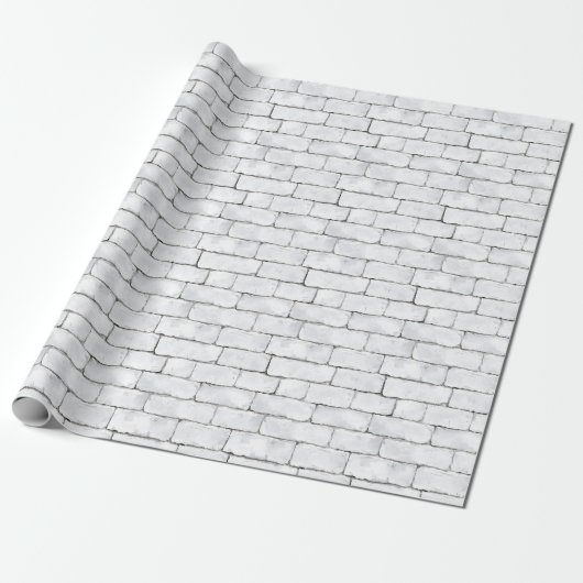 White Bricks Cadeaupapier (Uitgerold)