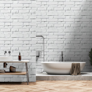 White Bricks Industrial Pattern Behang
