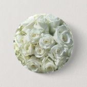 White Bridal Bouquet Button - (Voorkant)