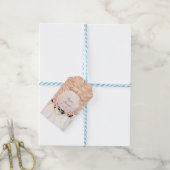 White Bridal Dress met Rozen bruiloft Cadeaulabel (Met Touw)