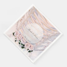 White Bridal Dress met Rozen bruiloft