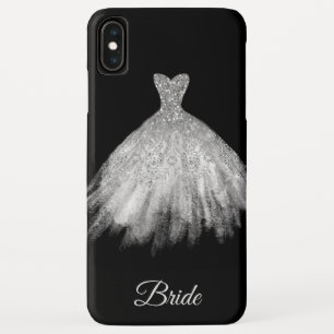 *~* White Bridal Gown Glitter Bride Case-Mate iPhone Case