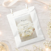 White Bridal Wedding Flower Bouquet Bedankzakje (Geknipt)