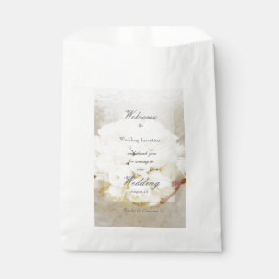 White Bridal Wedding Flower Bouquet Bedankzakje