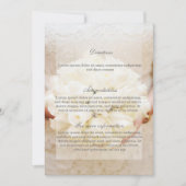 White Bridal Wedding Flower Bouquet Directions Kaart (Voorkant)