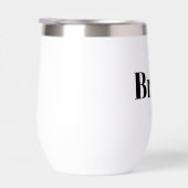 White Bride Stemless Wine Tumbler (Rechts)