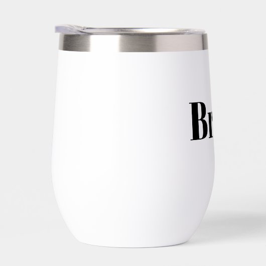 White Bride Stemless Wine Tumbler (Rechts)