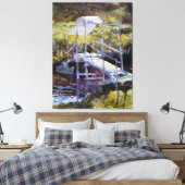White Bridge door John Tæman Canvas Afdruk (Insitu (Slaapkamer))