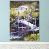 White Bridge door John Tæman Canvas Afdruk (Insitu (Houten vloer))