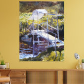 White Bridge door John Tæman Canvas Afdruk (Insitu (Woonkamer))