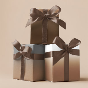 White Brown Grey en Light Brown Ombre Mix Inpakpapier Vel