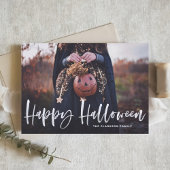 White Brush Lettering Overlay Happy Halloween Kaar