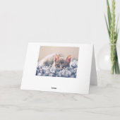 White Brush Lettering Overlay Photo Wedding Bedankkaart (Achterkant)