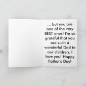 White Brush Script | Moderne Vaderdag foto Kaart (Binnen)