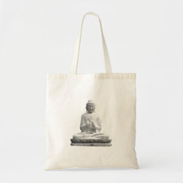White Buddha Statue Tote Bag