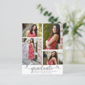 White Budget Afstuderen 4 Foto grijs script uitgen (Staand voorkant)