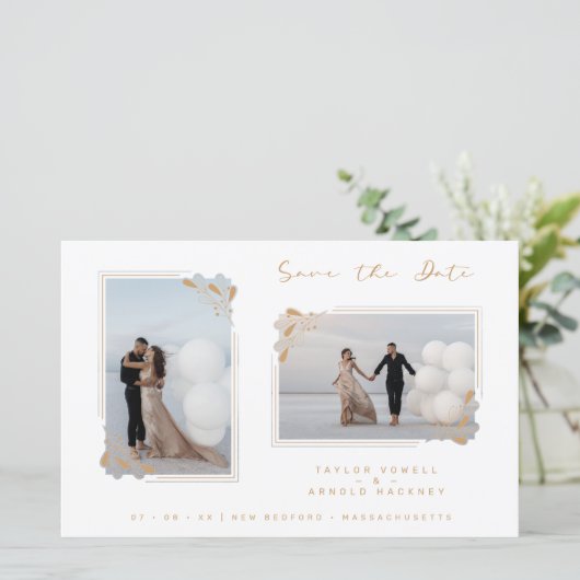 White Budget Fancy Minimalist Branches 2 Photos (Staand voorkant)