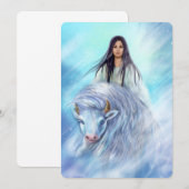 White Buffalo Calf Woman Bedankkaart (Voorkant / Achterkant)