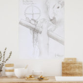 White Buffalo Calf Woman Poster (Keuken)