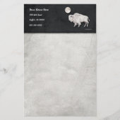 White Buffalo Full Moon Grey Briefpapier (Voorkant)