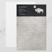 White Buffalo Full Moon Lined Briefpapier (Voorkant / Achterkant)