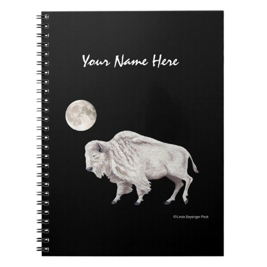 White Buffalo Full Moon Notitieboek (Voorkant)