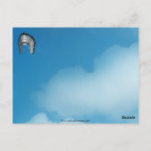 White Buffalo Head Briefkaart (Achterkant)