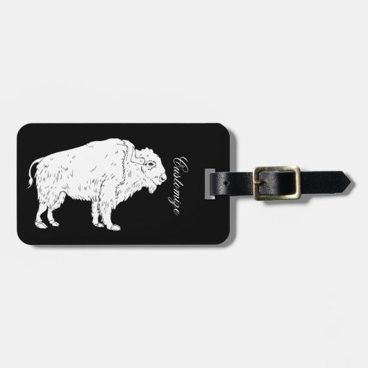 White Buffalo Thunder_Cove Bagagelabel (Voorkant horizontaal)