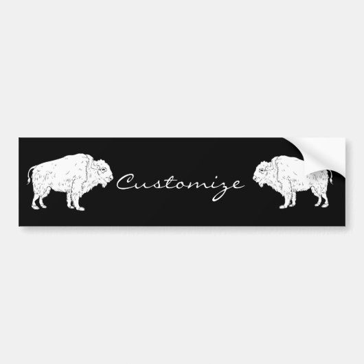 White Buffalo Thunder_Cove Bumpersticker (Voorkant)
